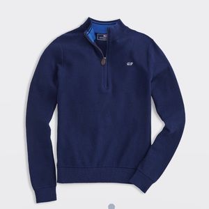 Vineyard Vines Boys Sz 7 Classic Half Zip.